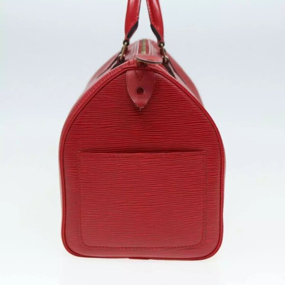 LOUIS VUITTON Epi Speedy 35 Hand Bag Castilian Re - Picture 6 of 16